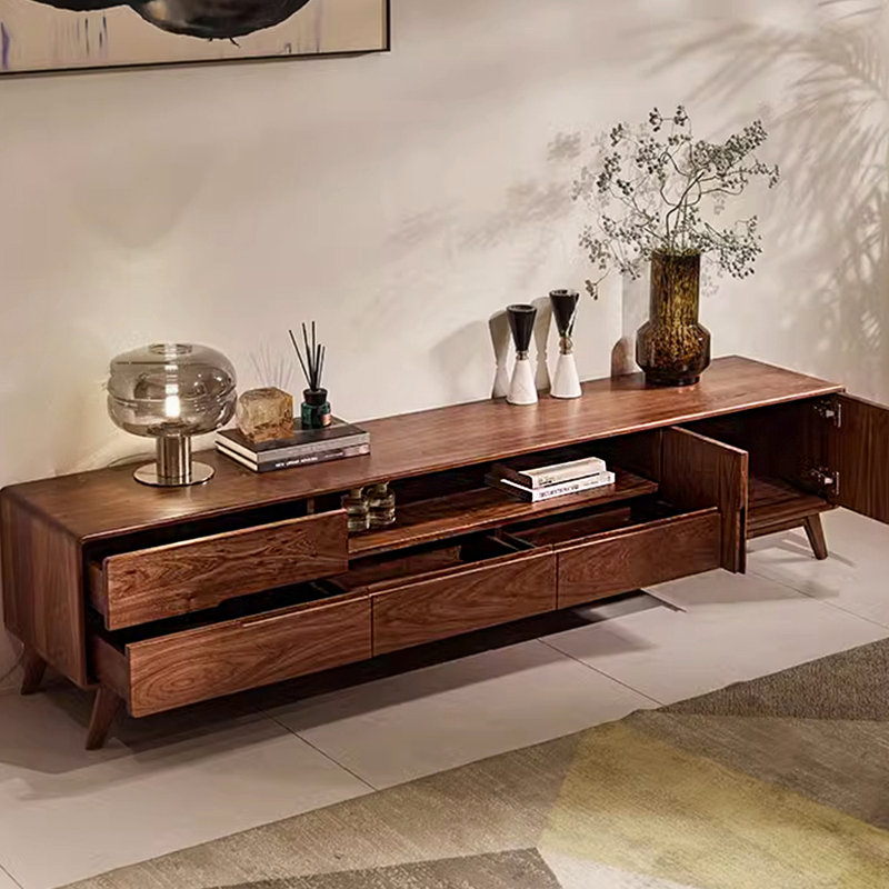 Meuble télé Nordic Modern, H 19,68 po x L 70,86 po x l 16,53 po