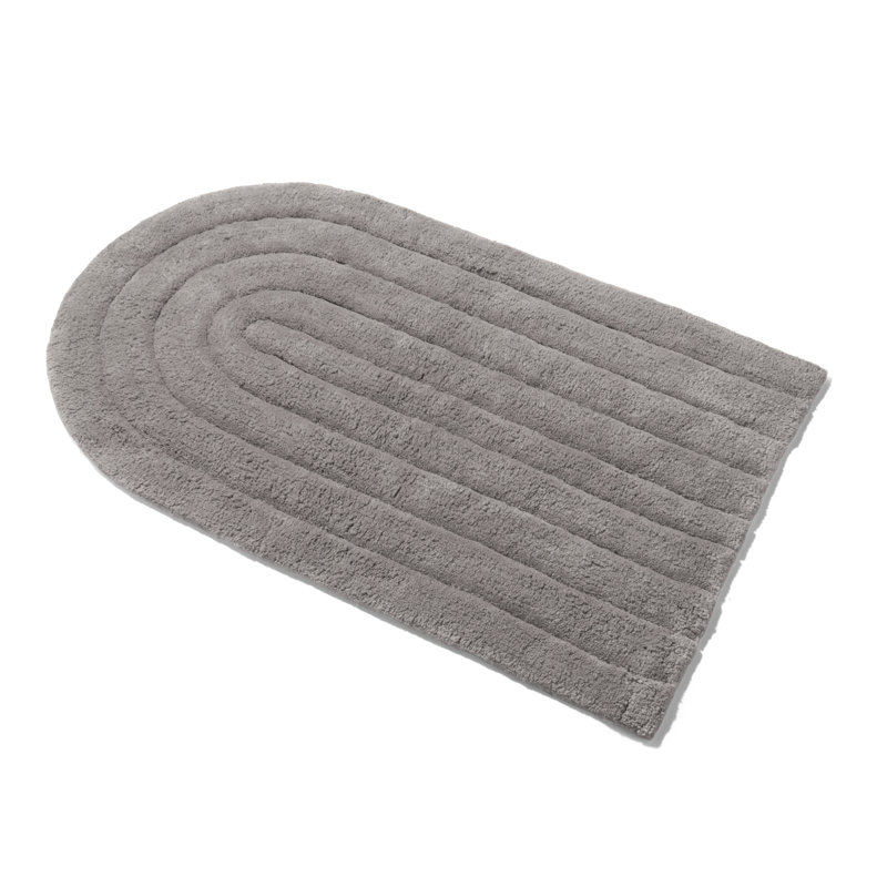 Non-Slip Bath Rug, Grey