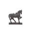 Sculpture cheval polystone brun
