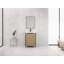 Meuble-lavabo autoportant de 24 po avec lavabo en résine durable et portes d'armoire à fermeture en douceur pour un rangement élégant-126233490