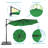 Cathleen 11' Cantilever Umbrella with Base-83752295