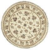 High-Quality Hand-Knotted Ivory Area Rug
