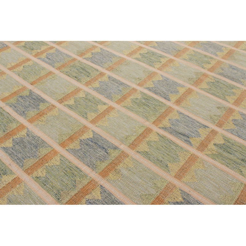 Scandinavian Wool Geometric Area Rug, Rectangle 14' x 20'