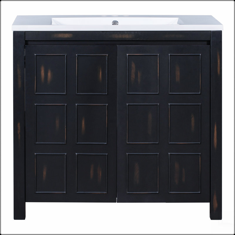 Organisateur de meuble-lavabo de salle de bain avec lavabo, ensemble d'armoire combinée, armoire de rangement pour salle de bain