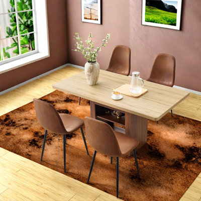 Ensembles de table de salle à manger extensible (doit inclure à la fois la table et la chaise) avec rangement