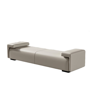 Modern End-of-Bed Bench for Bedroom Leather Match Upholstered Bench