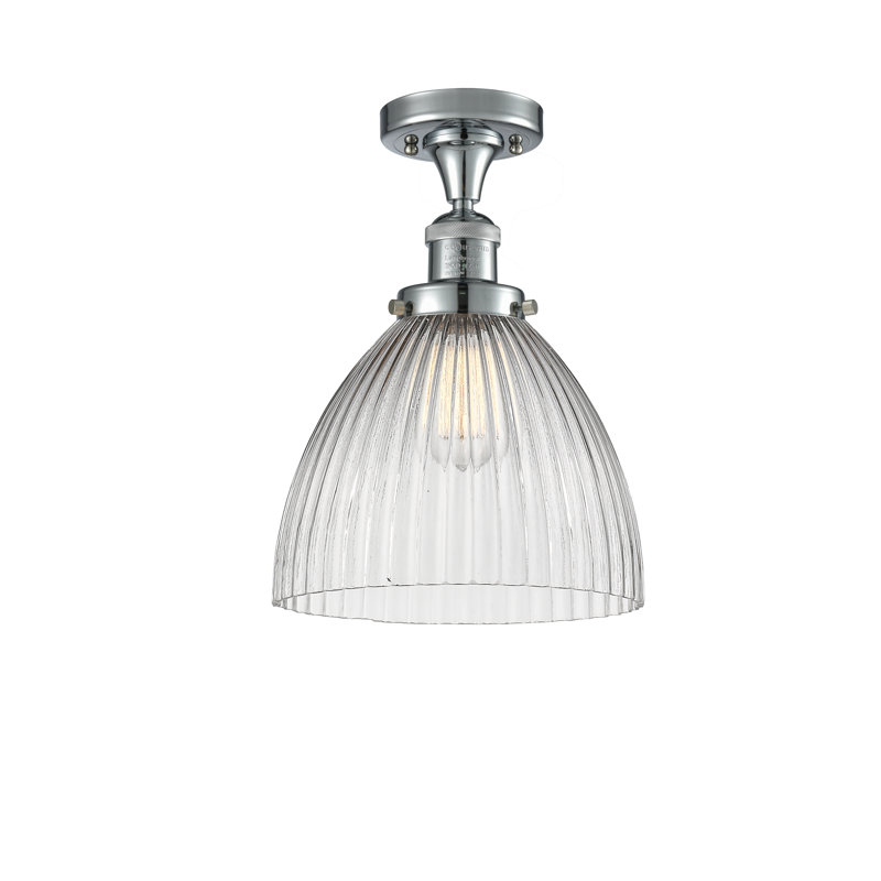 Kody Flush Mount, Polished Chrome, 6 Watt Vinage LED Bulb