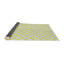 Blanc géométrique/jaune Tapis décoratif-1638635244