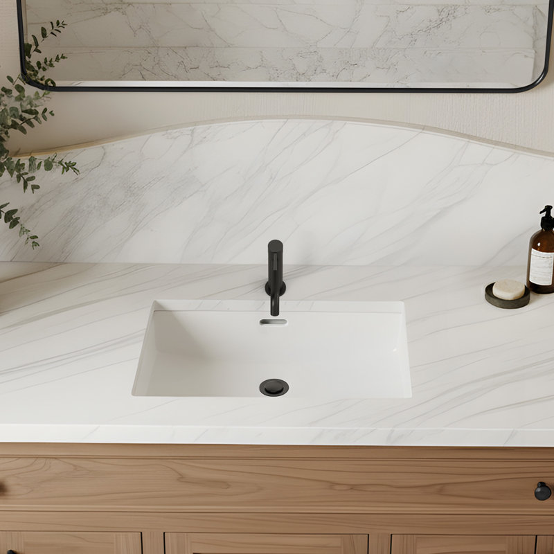EVERSTEIN Basin Mixer Tap with Pop-Up Waste, Matte Black