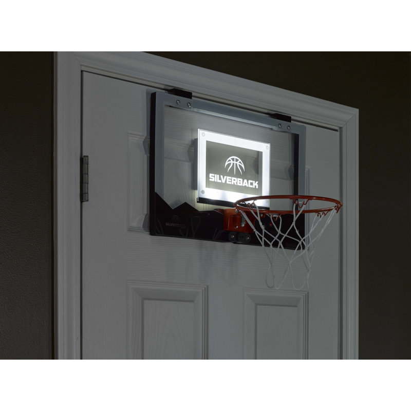 LED Light-Up Basketball Hoop, 12" H x 14.7" W x 17.8" D