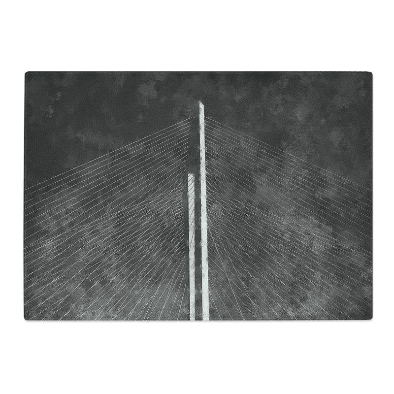 Zolotoy Most Bridge in Russia Painting Chopping Board, 0.4cm H x 28.5cm W x 39cm L