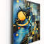 Horloge murale bleue Blue Ethereal Symmetry IV - Abstract Shapes-122470200