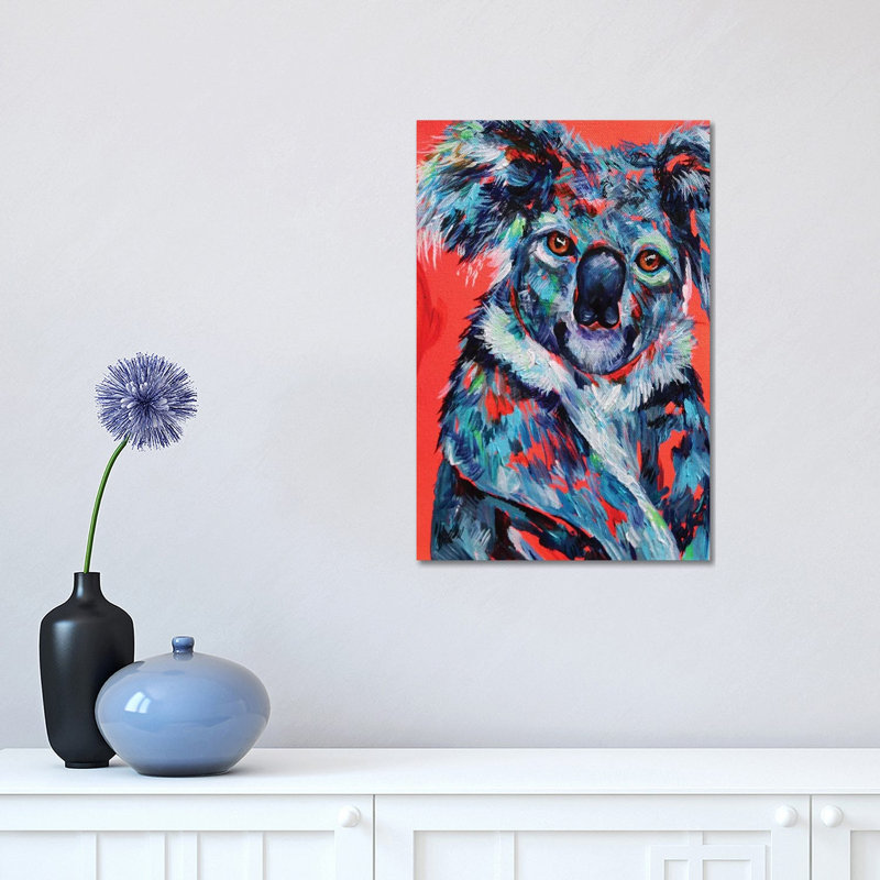 Koala by Lindsey Dahl - Wrapped Canvas Painting, 30.48 cm H x 45.72 cm W