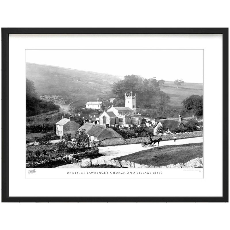 Upwey, St Lawrence's Church And Village C1870 by Francis Frith - Single Picture Frame Print, 60cm H x 80cm W x 2.3cm D