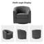 Fauteuil demi-tonneau pivotant Amiir avec ressorts ensachés intégrés-1823835399