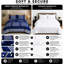 Greek Design Microfiber Bedding Set – Soft, Wrinkle-Resistant & Breathable – Includes Duvet Cover, Fitted Sheet & Pillowcases-132183836