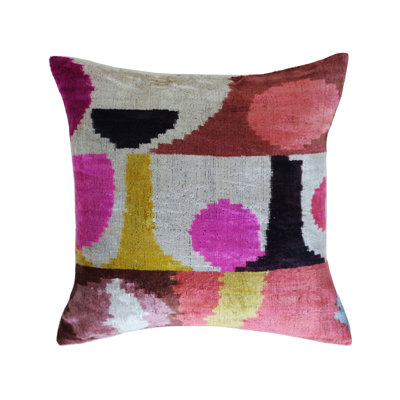 Cleo Silk Square Pillow Cover & Insert