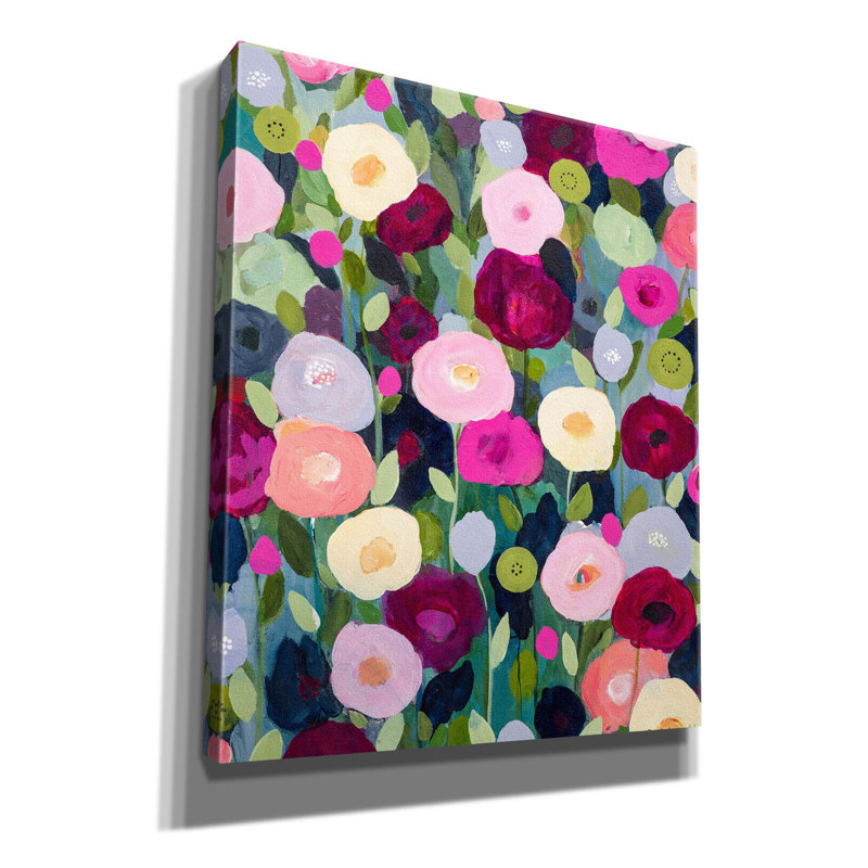 «Night Garden on Canvas» par Carrie Schmitt, H 24 po x l 20 po x P 0,75 po