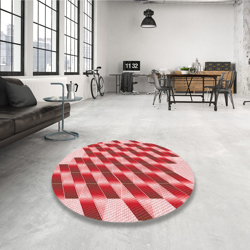 Nilesh Geometric Indoor Rug, Round 3'