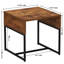 Table d'appoint Rustic Hickory Enginee-1476190796