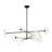 8 - Light X-shape Tiered Sputnik Design Glass Linear Led Chandelier-1504378812