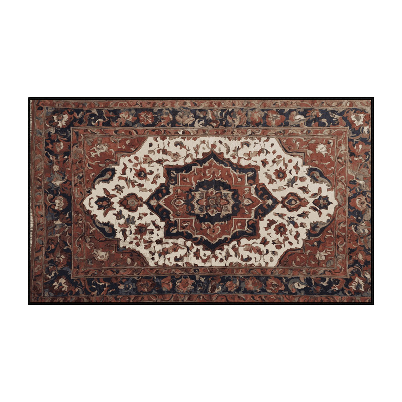 Tapis brun lavable à la machine, Rectangle 2 pi x 3 pi