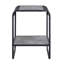 Table de bout en béton gris et noir | Idée de cadeau