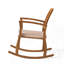 Chaise berçante d'extérieur en bois d'acacia