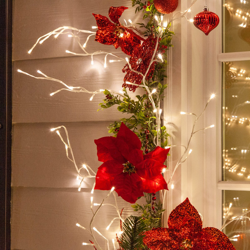 LED Climbing Vine Lighted Branches, Warm White
