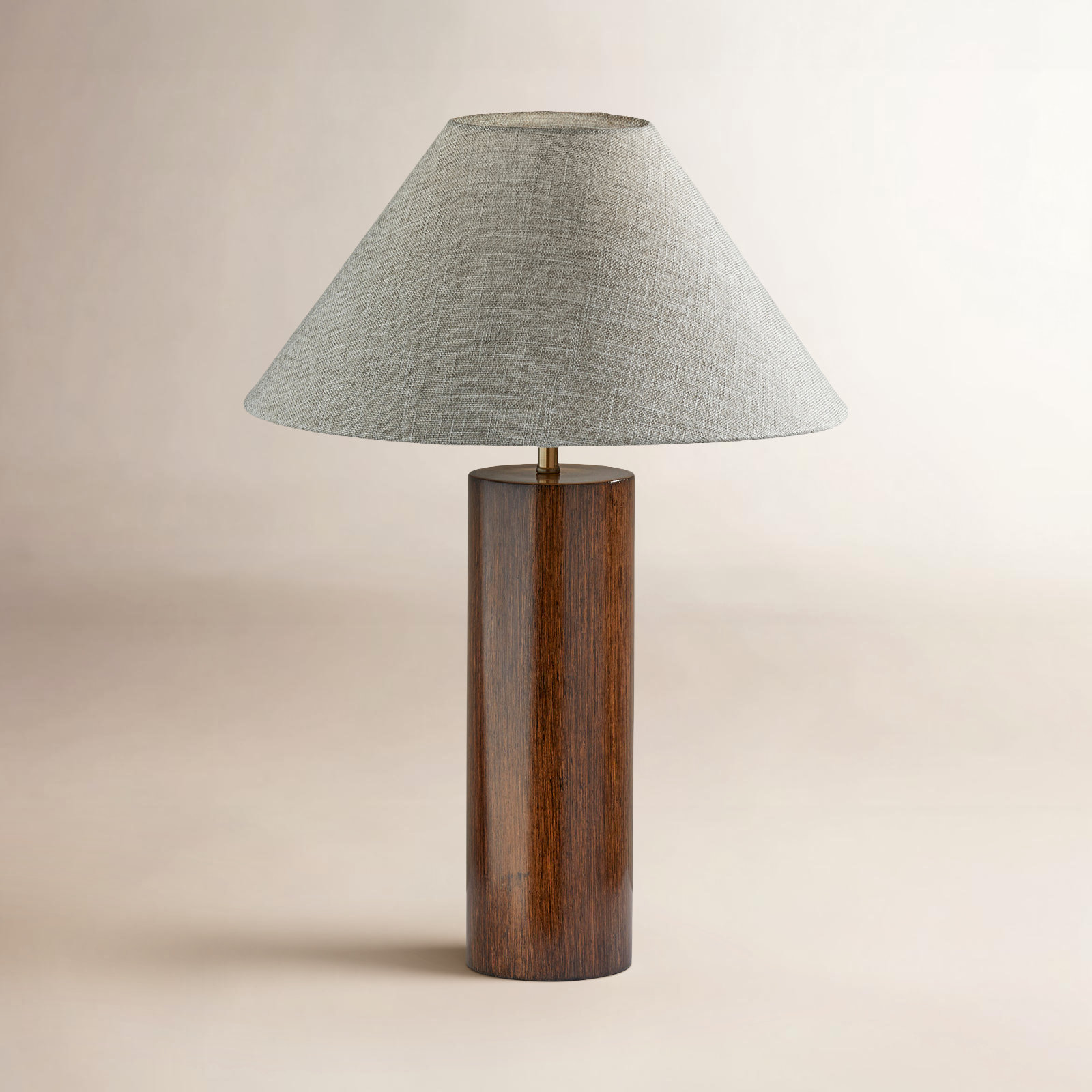 Starr Solid Wood Table Lamp, Brown