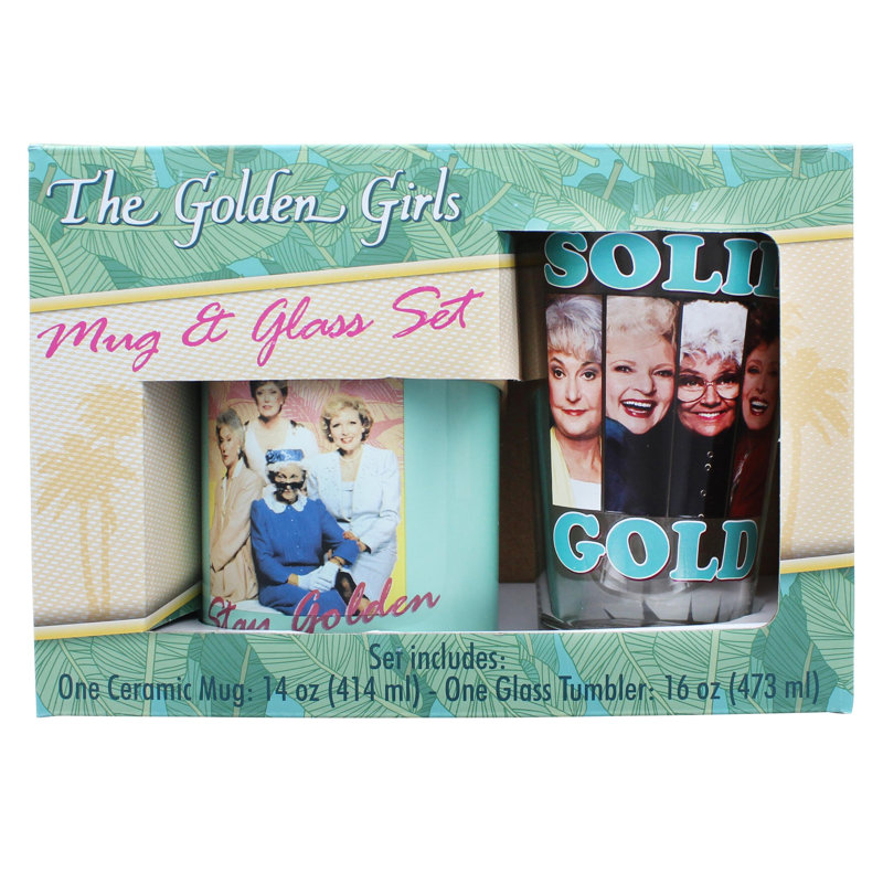 Grande tasse à café en verre et 14 onces The Golden Girls