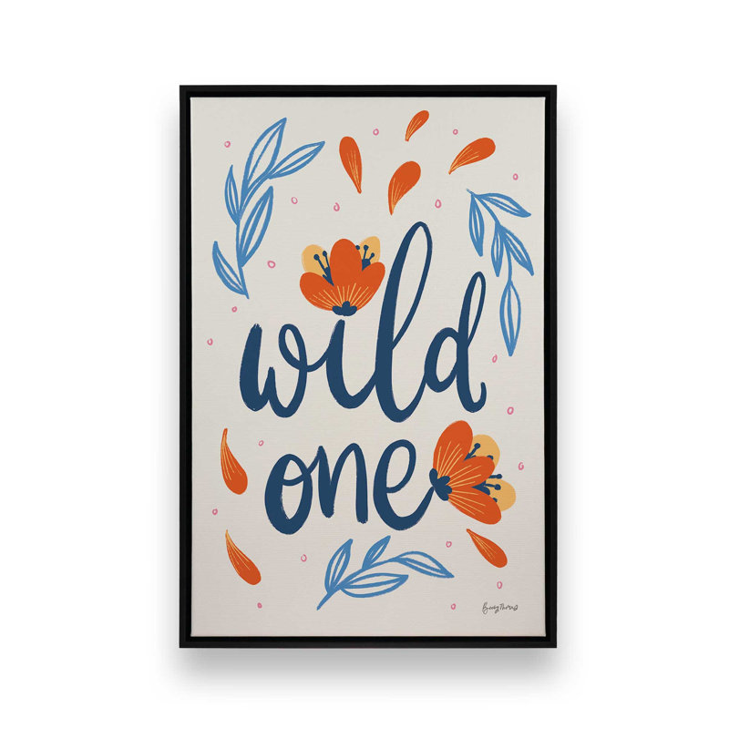 «Wild Petals», reproduction sur toile, Cadre flottant noir satiné, H 30,75 po x l 20,75 po x P 1,75 po