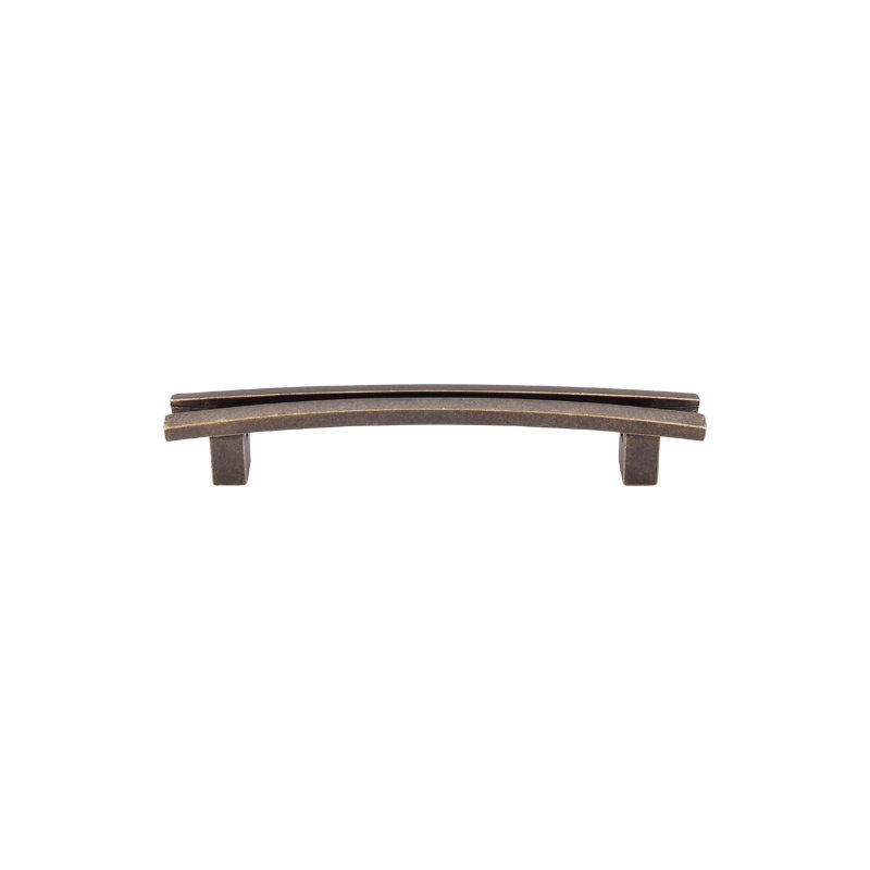 Flared 5" Center to Center Bar pull, German Bronze