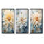 Simple dahlia beige et bleu - ensemble de 4 impressions murales Dahlia-1591100831-1591100802