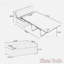Lit escamotable pliant avec lit d'invité convertible et matelas