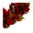 Kurt Adler Unlit Christmas Wreath, Poinsettia, 24in