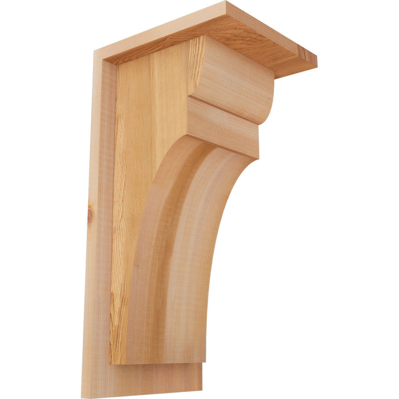 Yorkshire Yorktown avec plaque arrière, H 16 po x l 7,5 po x P 8 po, Cèdre rouge, Lisse