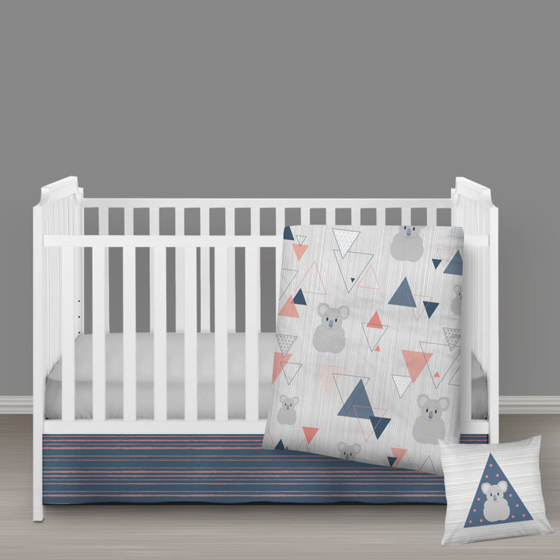 Ensemble de literie pour lit de bébé 4 pièces Aureanna
