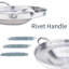 Wok en acier inoxydable 15,7 po ARC