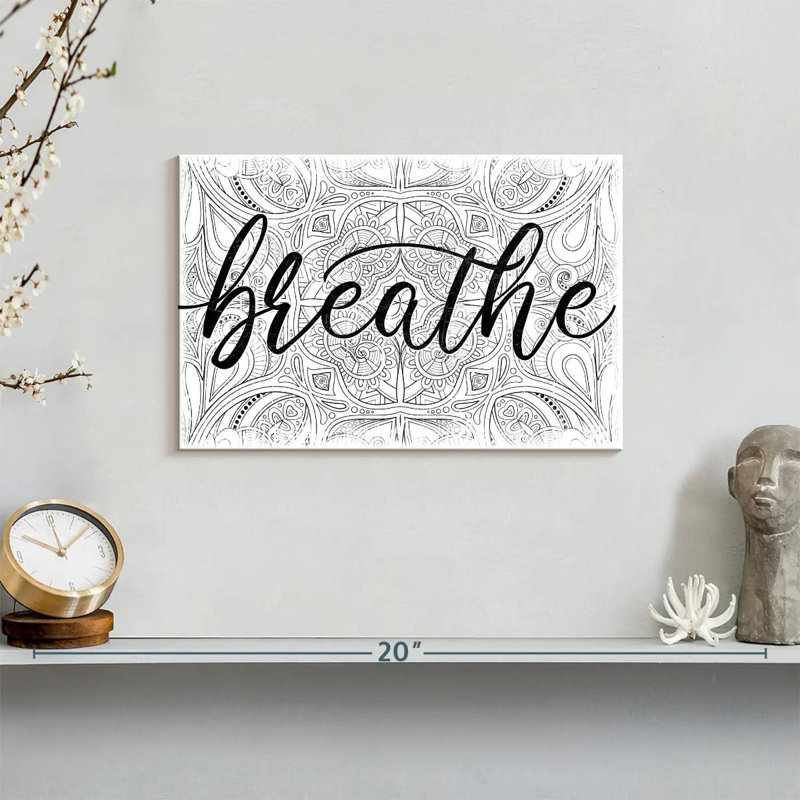  «Breathe Zen», H 8 po x l 12 po