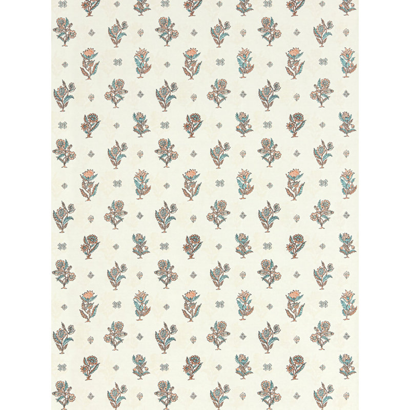 CALICO WALLCOVERING, Peach Aqua