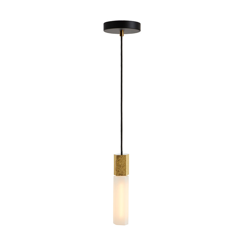 Basalt 1 - Light Single Pendant, Brass