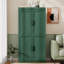 Armoire de rangement autoportante de 62 po de hauteur moderne à 4 portes avec tablettes réglables-172177507