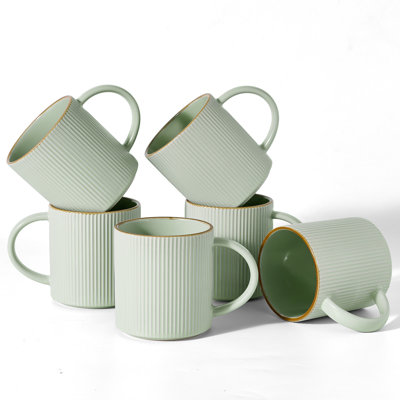 16 Oz Coffee Mugs, Set of 6