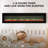 72 Inch Wall Mounted and Recessed Electric Fireplace with Remote Control, Timer, 12 Flames, Touch Screen, Linear FirePlace Heater with Log & Crystal for Living Room-681333895