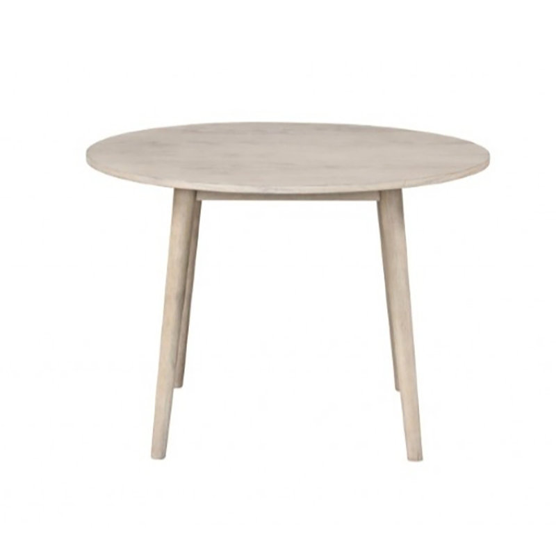 Table de salle à manger ronde Yaiza, Chêne naturel