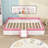 Wooden Upholstered Daybed with Stairs and Slats-1312462256