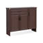 Rangement pour chaussures en aluminium brun noisette