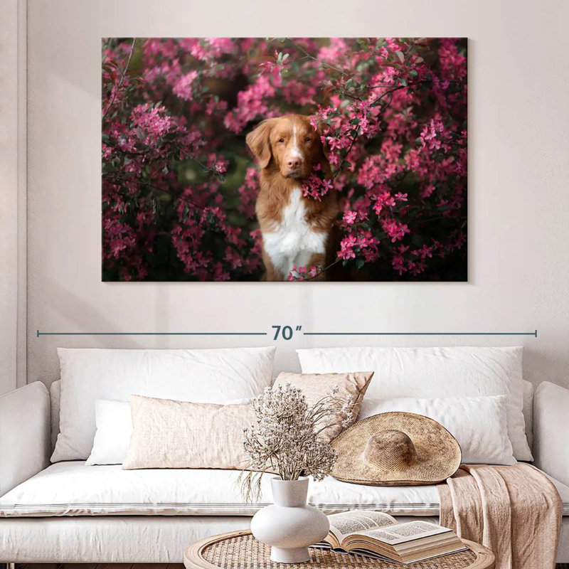 Toller In The Garden, 34" H x 51" W