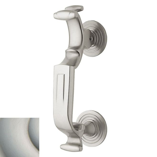 Baldwin Door Knocker, Lifetime Satin Nickel